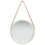 Voir la diapositive 2 : VIDAXL Miroir mural avec sangle 40 cm Argente