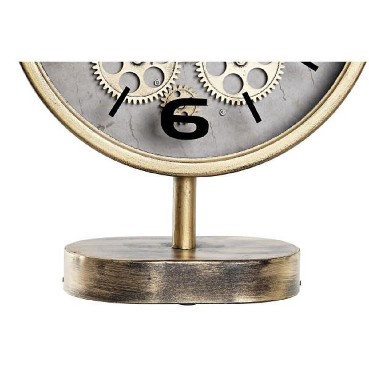 AAAAA Horloge de table DKD Home Decor Engrenage Fer (30 x 12 x 41 cm)