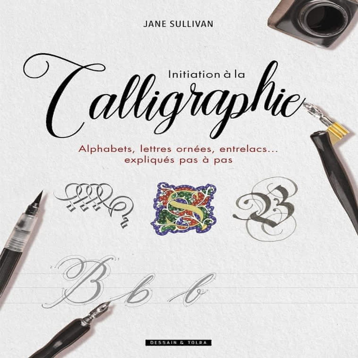 INITIATION A LA CALLIGRAPHIE. ALPHABETS, LETTRES ORNEES, ENTRELACS... EXPLIQUES PAS A PAS, Sullivan Jane