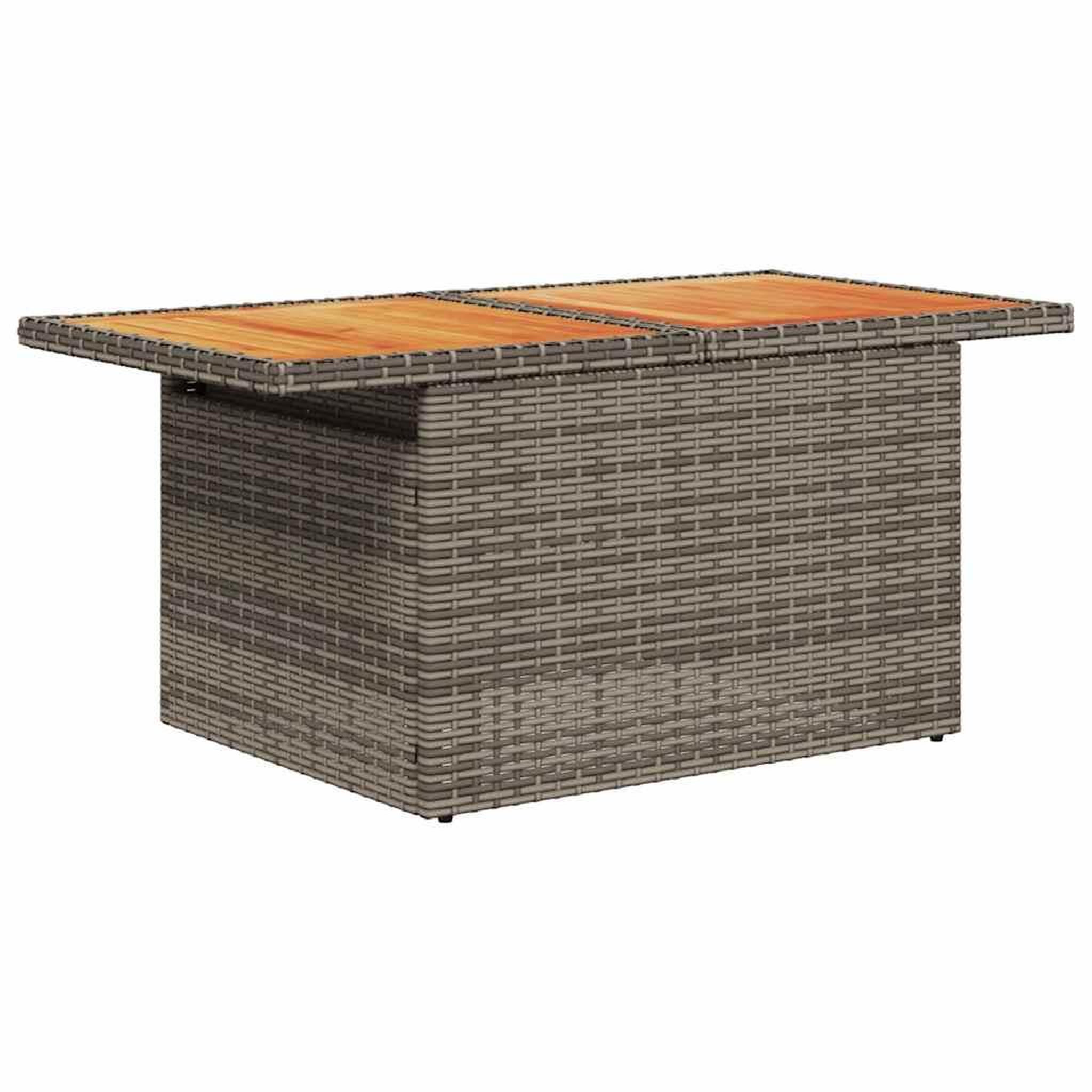 Voir la diapositive 5 : VIDAXL Salon de jardin avec coussins 8 pcs gris resine tressee acacia