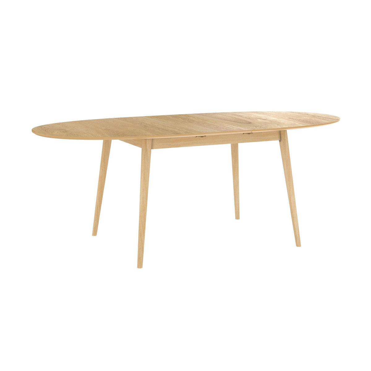 Rendez vous déco Table ovale 6/8 personnes extensible en bois clair 170/200 cm-Eddy