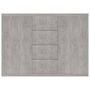 Voir la diapositive 4 : VIDAXL Buffet Gris beton 88x30x65 cm Bois d'ingenierie