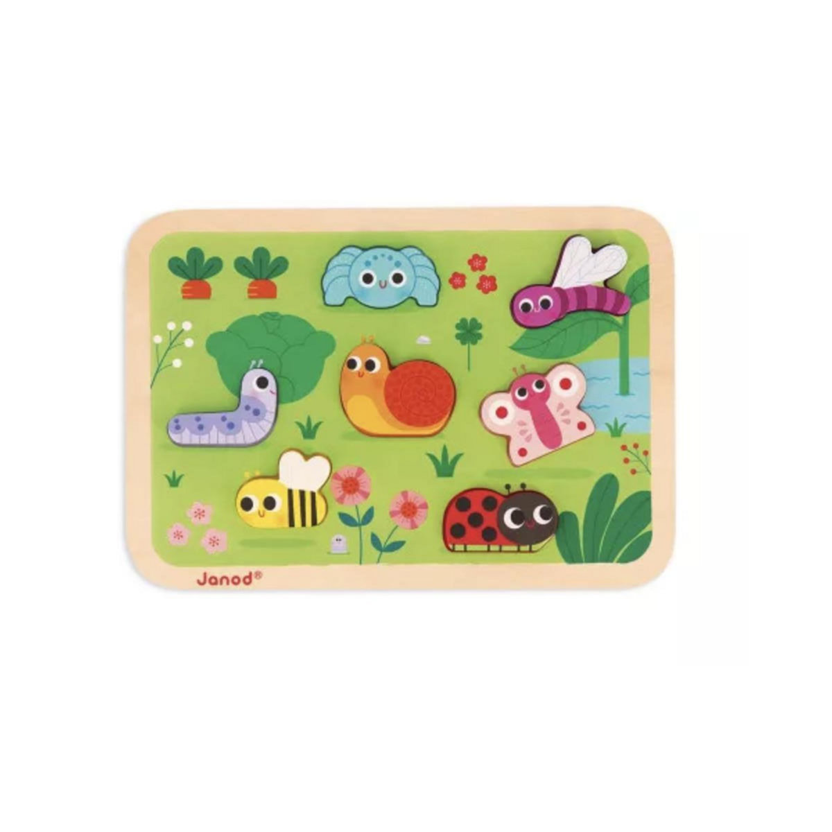Juratoys-Janod Chunky puzzle Les animaux du  jardin