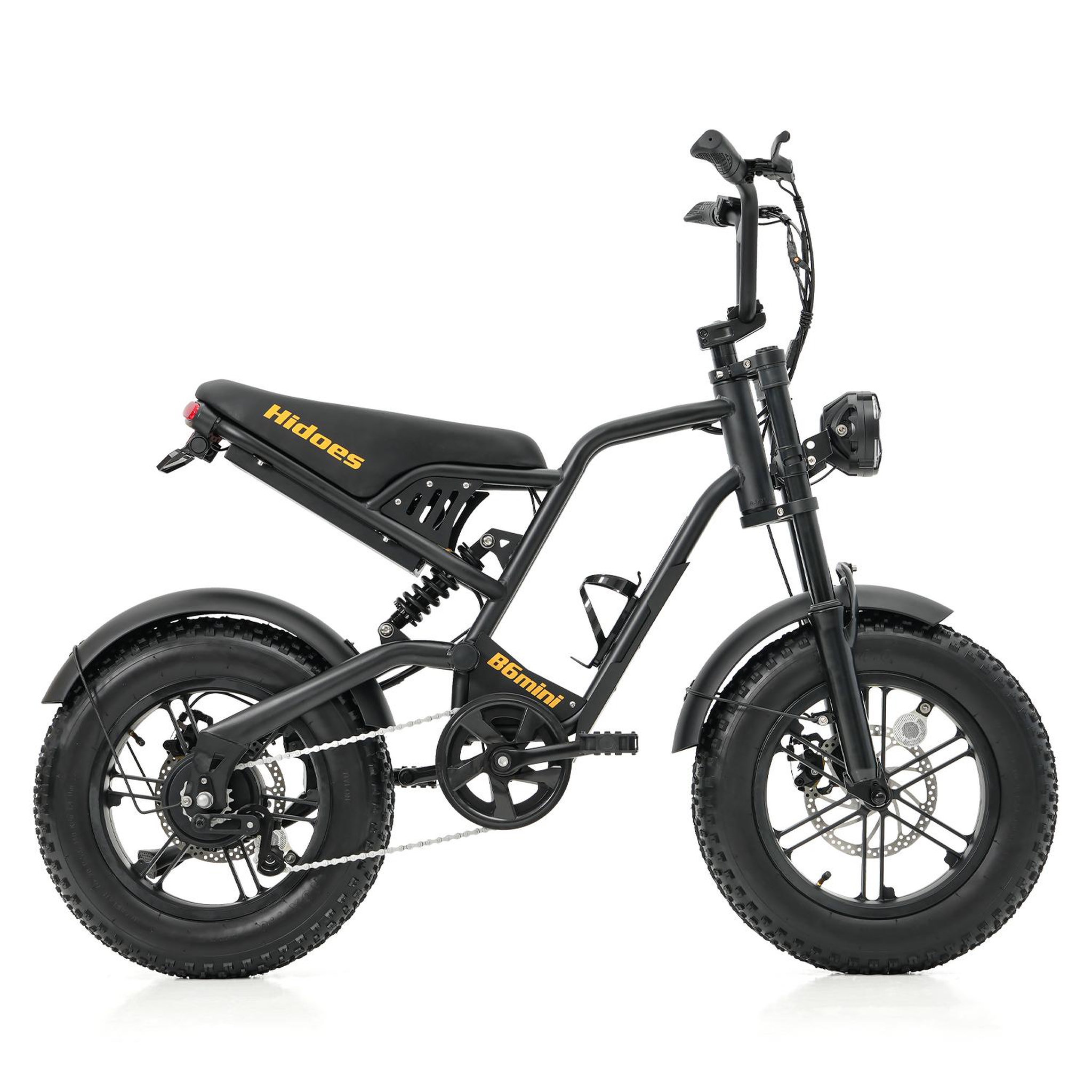 Voir la diapositive 2 : HIDOES Vélo électrique Hidoes B6 MINI, gros pneus 16 , batterie 48 V 10,4 Ah, noir