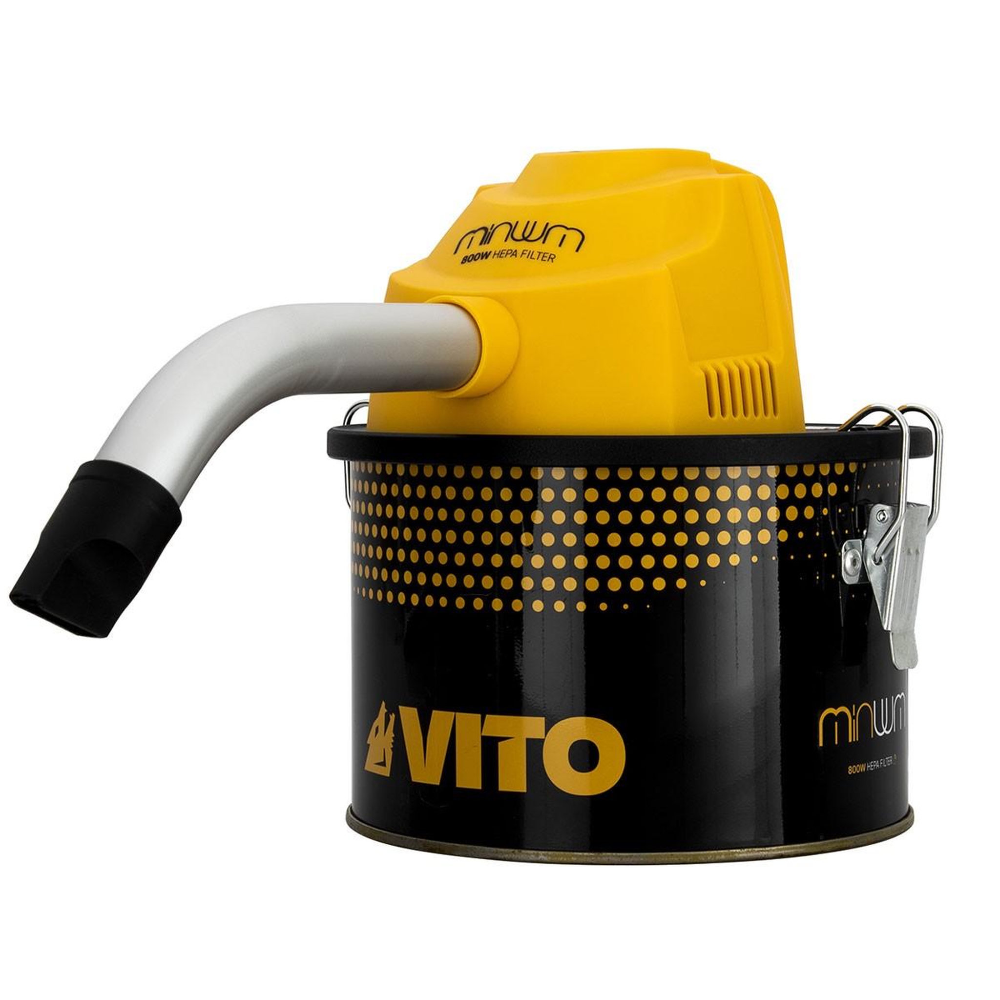 Voir la diapositive 5 : VITO Aspirateur de cendres 800w 4litres filtre hepa cendres chaudes jusqu'à 40°cvito