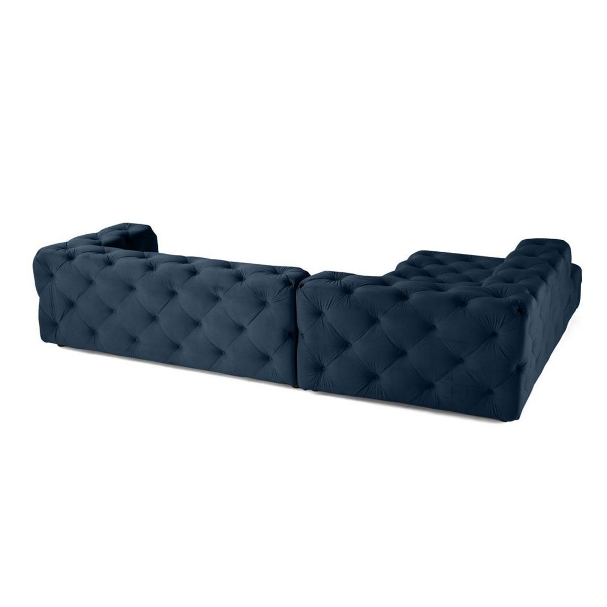 LISA DESIGN Gallata - canapé chesterfield d'angle gauche - 5 places - en velours