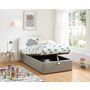 Voir la diapositive 1 : Ensemble Lit coffre 90x190cm avec sommier et tête de lit NUAGE + matelas 90x190 cm ANNA