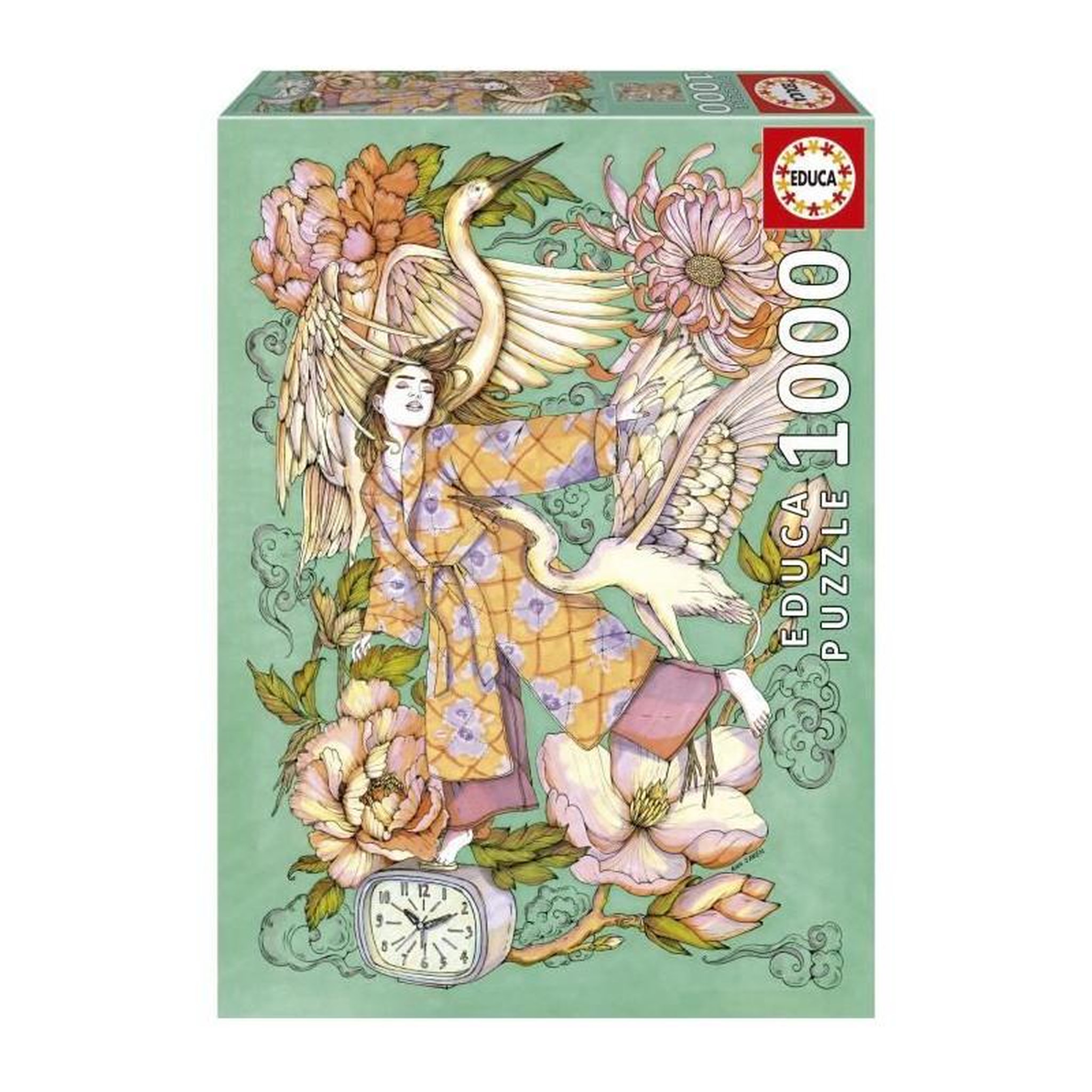 EDUCA Puzzle adulte 1000 pièces – Réveil – Ana Jarén – Illustration artistique – Educa