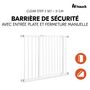 Voir la diapositive 2 : HAUCK Barrière de sécurité Clear Step Set 2 +21 cm Blanc