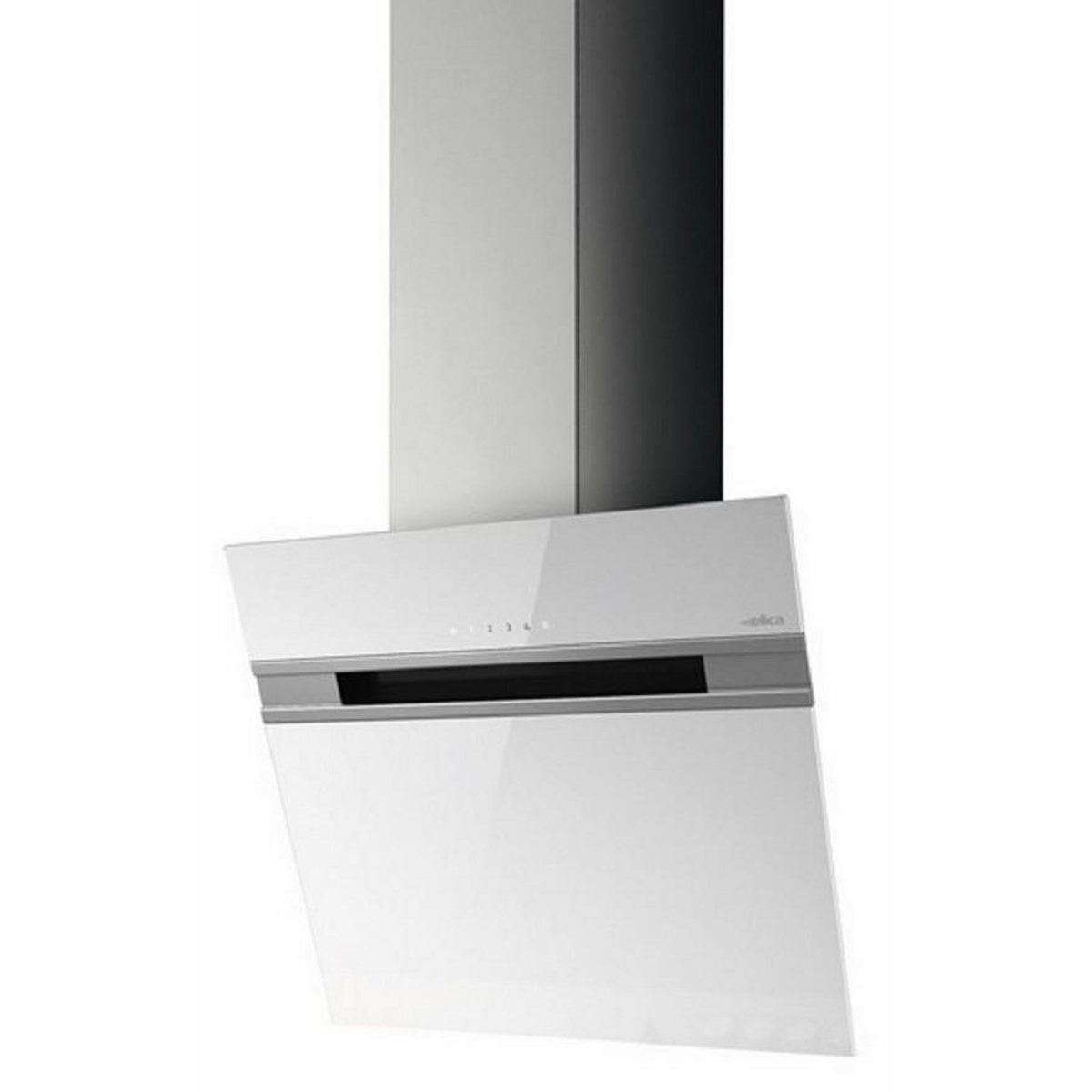 ELICA Hotte décorative inclinée 60cm 603m3/h blanc - stripe wh/a/60/lx
