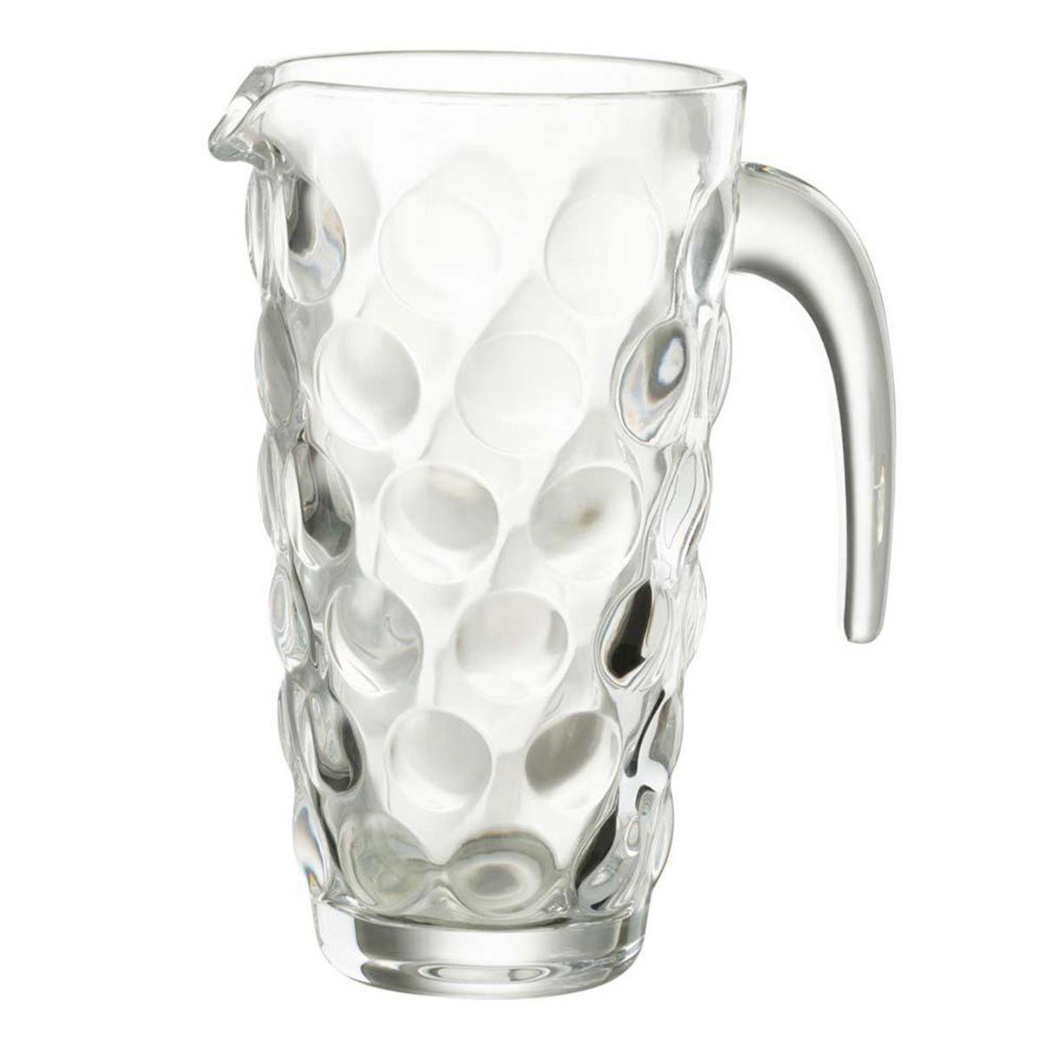 J-LINE Carafe design en verre  loupe  1l transparent