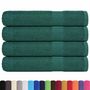 Voir la diapositive 2 : VIDAXL Serviettes de sauna 4 pcs vert 80x200 cm 360 g m² 100% coton