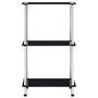 Voir la diapositive 2 : VIDAXL Etagere 3 niveaux Noir 40x40x67 cm Verre trempe