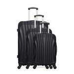 HERO HERO - Set de 3 Valises MOSCOU 75 cm 4 Roues. Coloris disponibles : Bleu, Beige