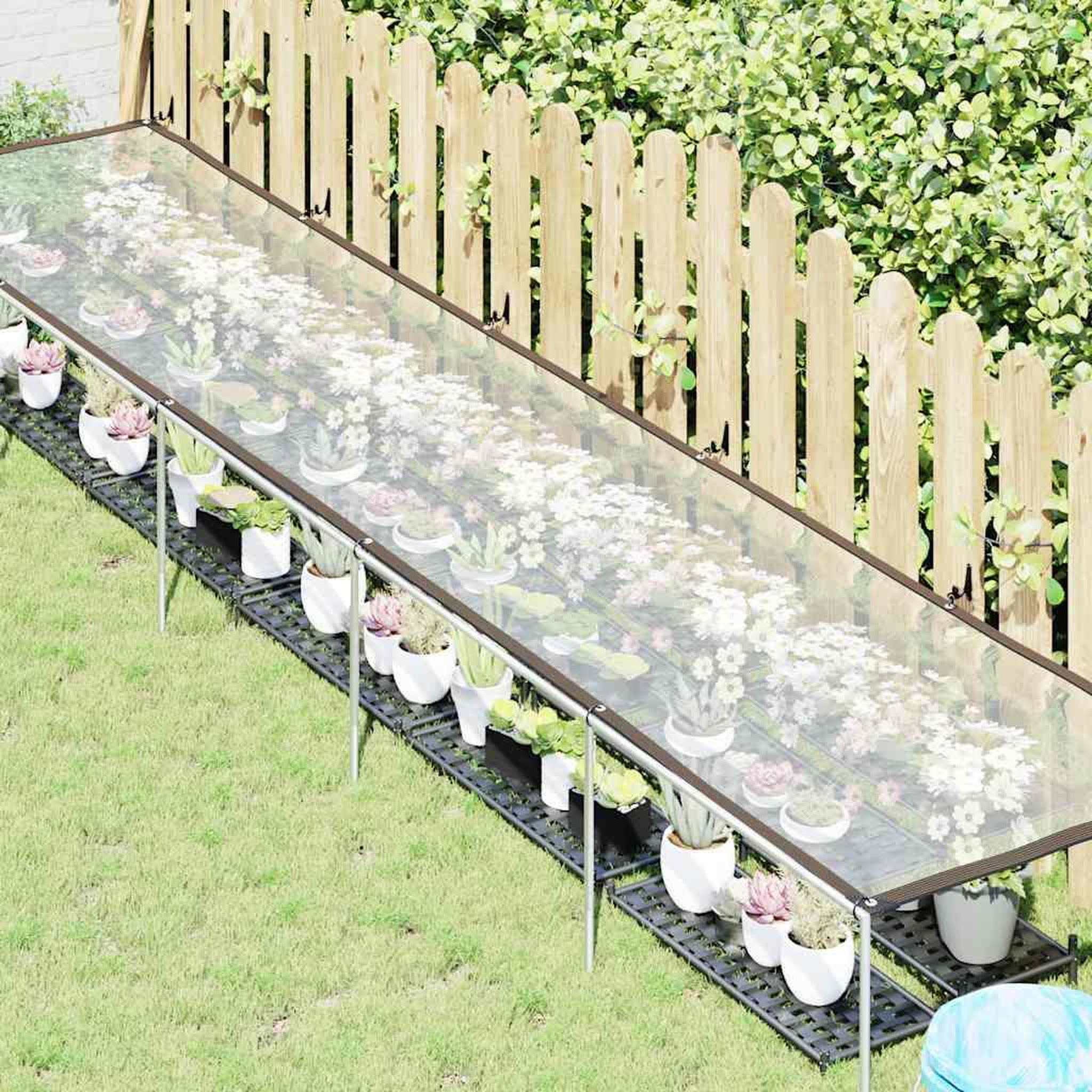 Voir la diapositive 2 : VIDAXL Housse de protection plantes avec œillets 1x5 m polyethylene