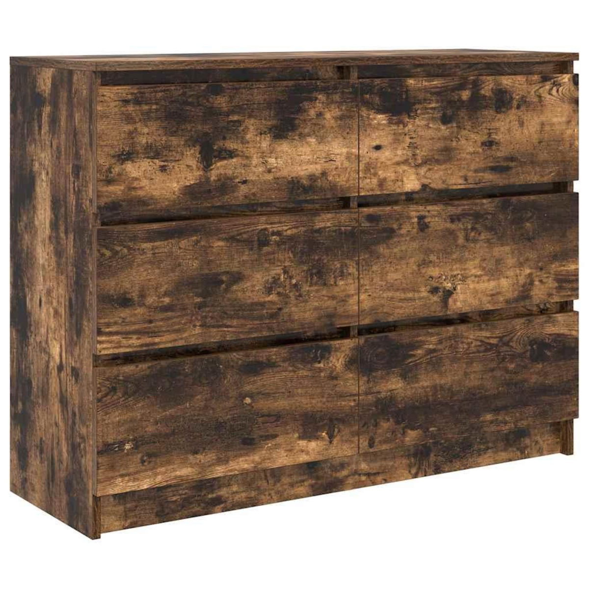 VIDAXL Buffet chene fume 100x35x76 cm bois d'ingenierie
