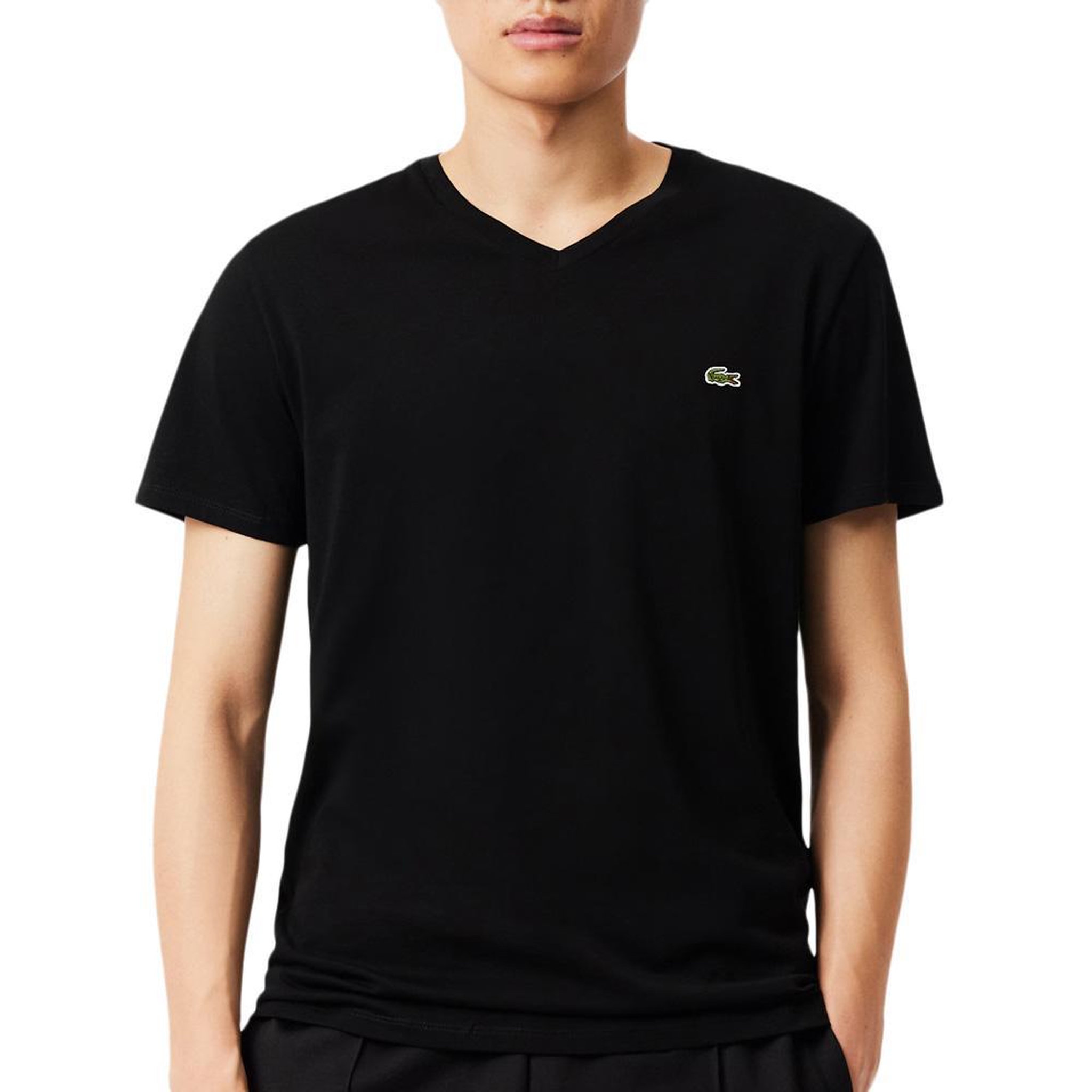 Lacoste T-shirt Noir Homme Lacoste TH6710001. Coloris disponibles : Noir