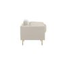Voir la diapositive 3 : Paris Prix Fauteuil Design Velours Côtelé  Boom  110cm Beige Clair