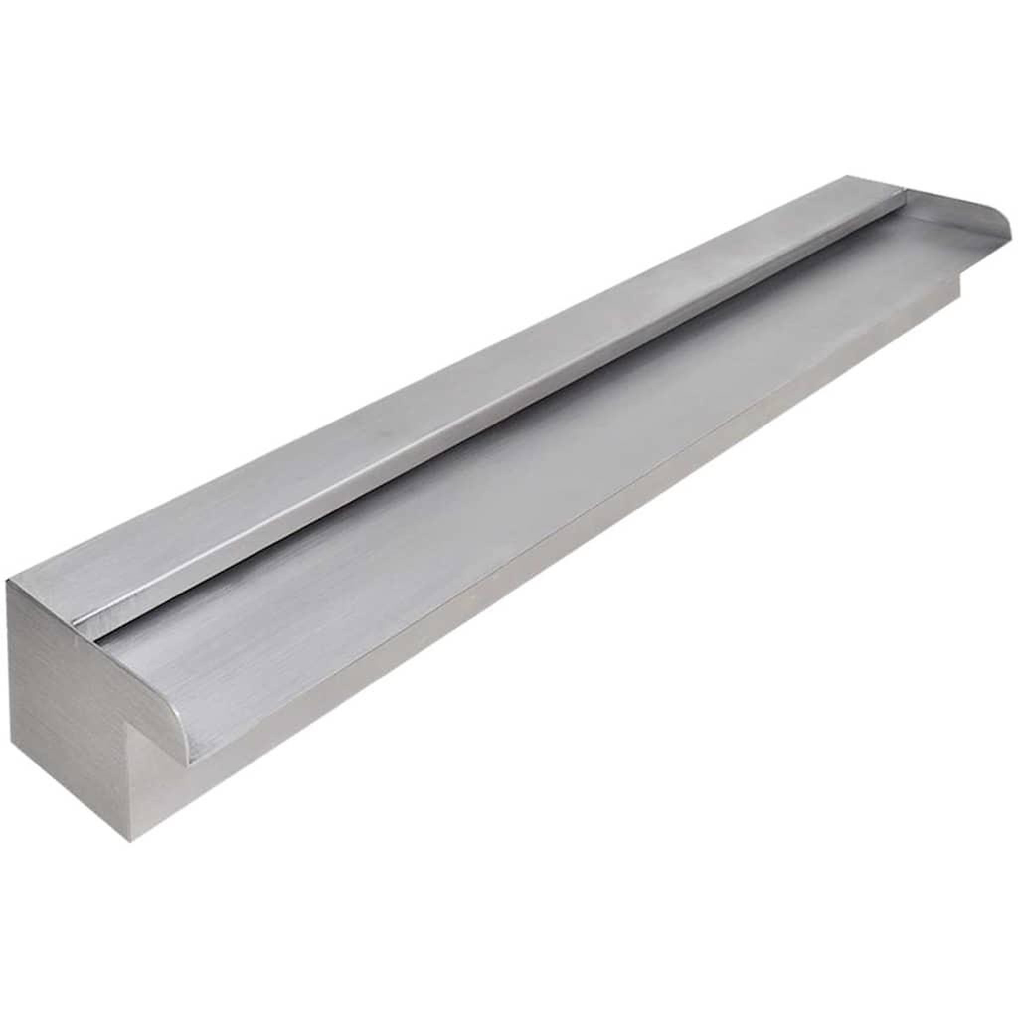 Voir la diapositive 2 : VIDAXL Lame d'eau rectangulaire pour piscine acier inoxydable 90 cm