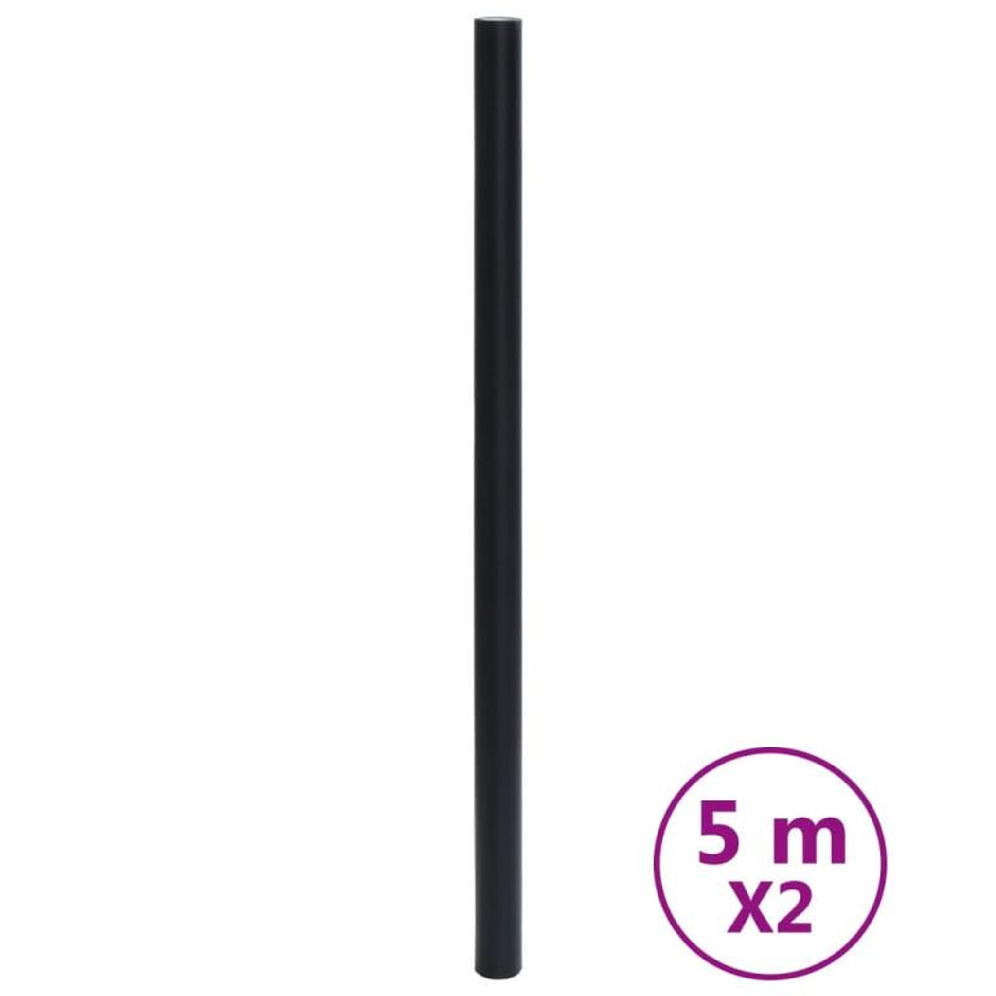 Voir la diapositive 2 : VIDAXL Autocollants auto adhésifs pour meuble noir mat 90x500 cm PVC