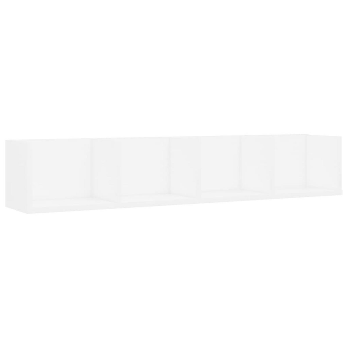 VIDAXL Etagere murale a CD Blanc 100x18x18 cm Bois d'ingenierie