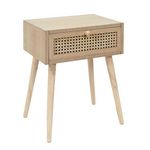 The Home Deco Factory Table de chevet cannage 1 tiroir