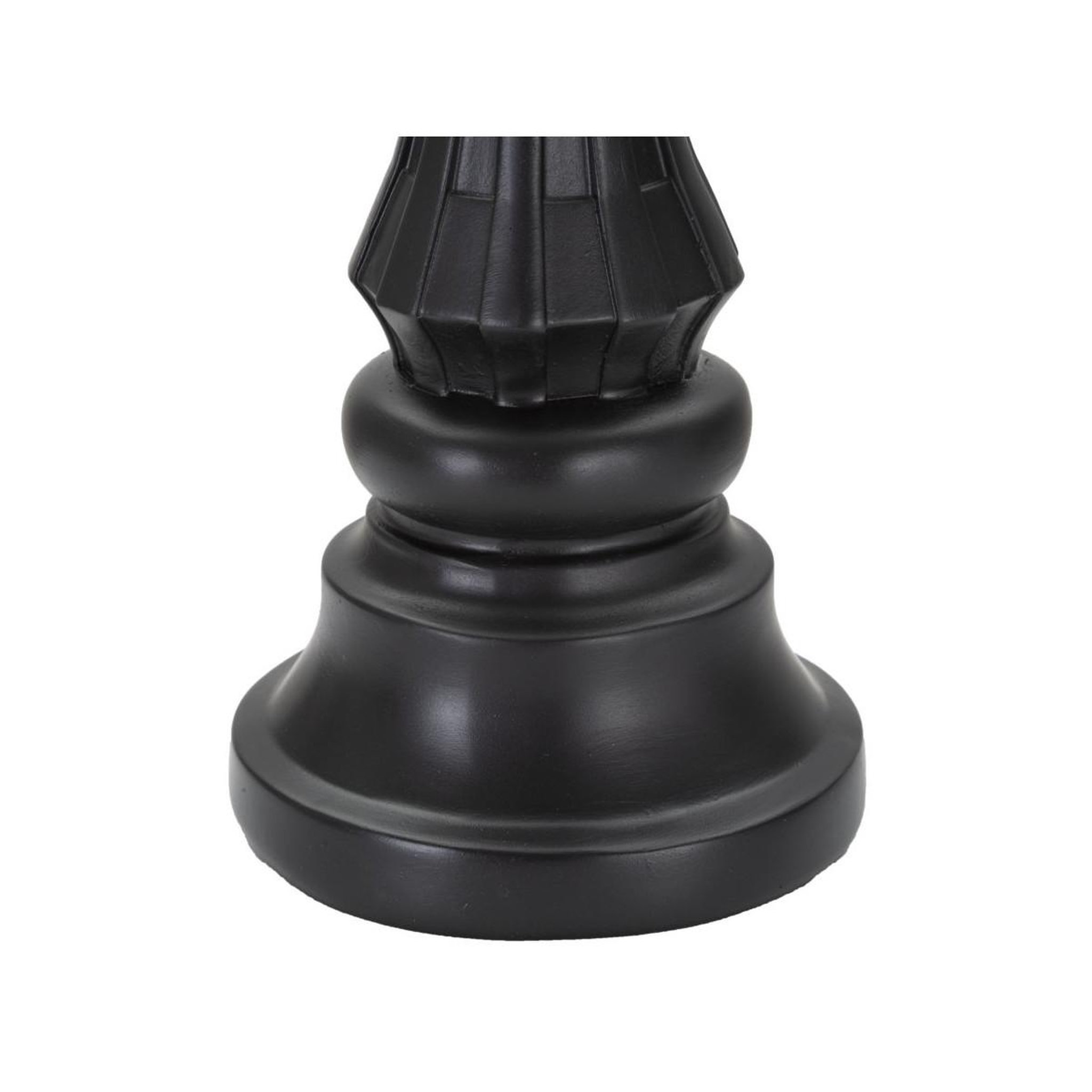Voir la diapositive 4 : Paris Prix Pièce d'échec déco en résine  roi couronne  40cm noir