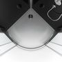 Voir la diapositive 4 : Aurlane Cabine de douche quart de rond Hydromassante noire 90x90 cm - ROUND BLACK II