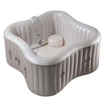 INFINITE SPA Spa gonflable Élite Plus trèfle Bulles 4 places + Accessoires offerts - Infinite Spa