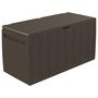 Voir la diapositive 2 : VIDAXL Boîte a coussins Marron 117x45,5x57,5 cm 270 L