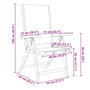Voir la diapositive 5 : VIDAXL Ensemble a Manger de jardin 7pcs bois d'acacia solide textilene