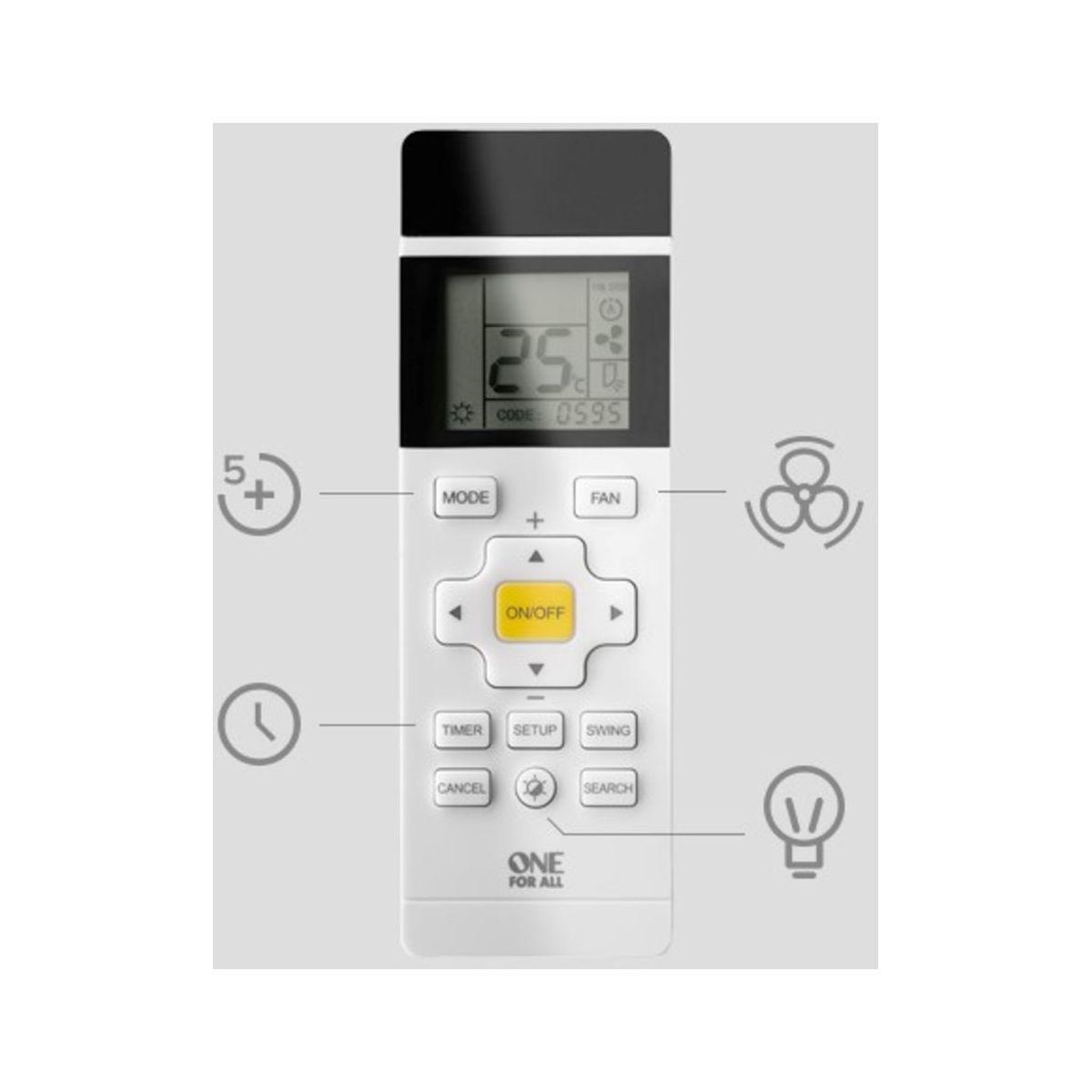 Voir la diapositive 4 : One For All Télécommande Universelle pour Climatisation