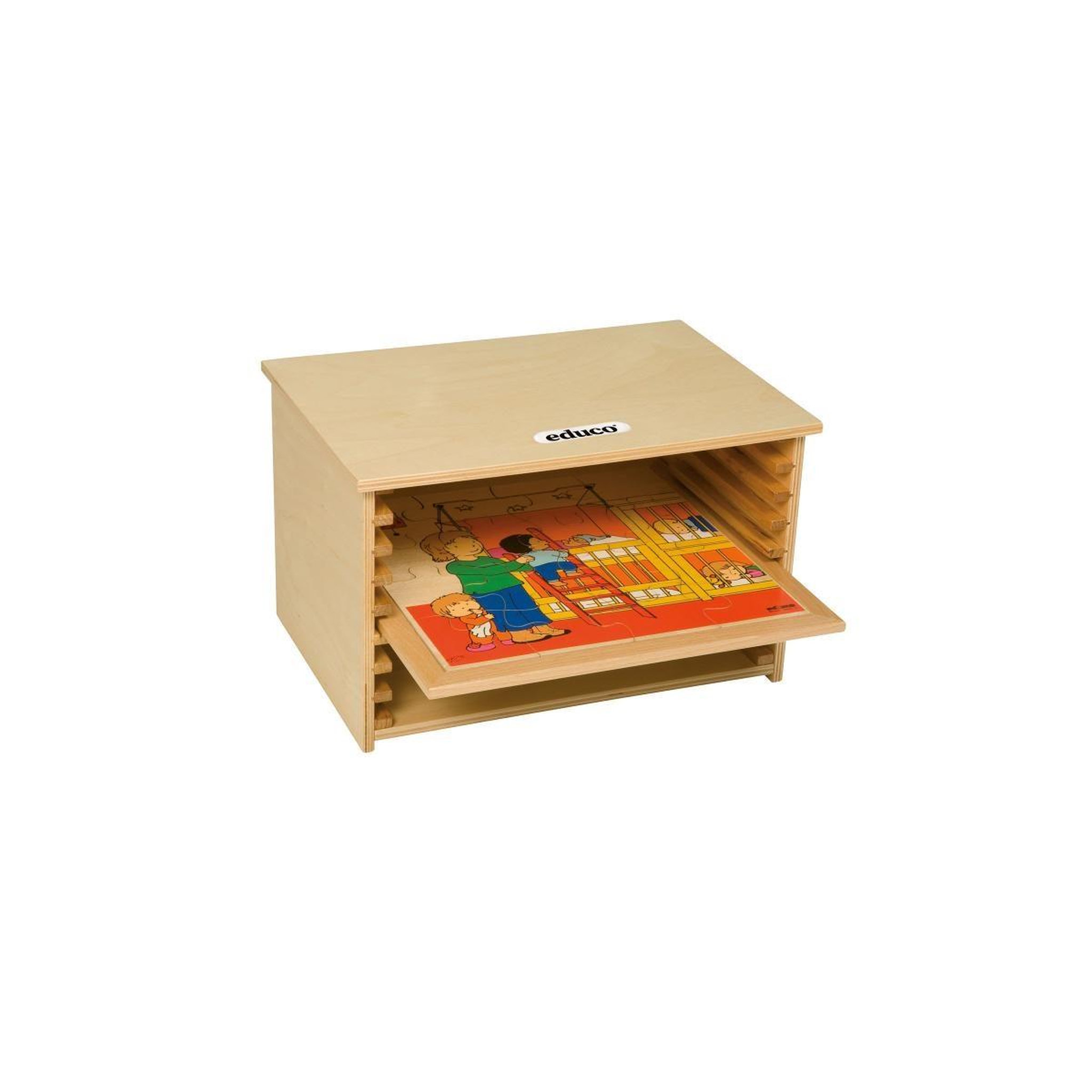 EDUCO Casier de puzzle - tailles de puzzle 34 x 34