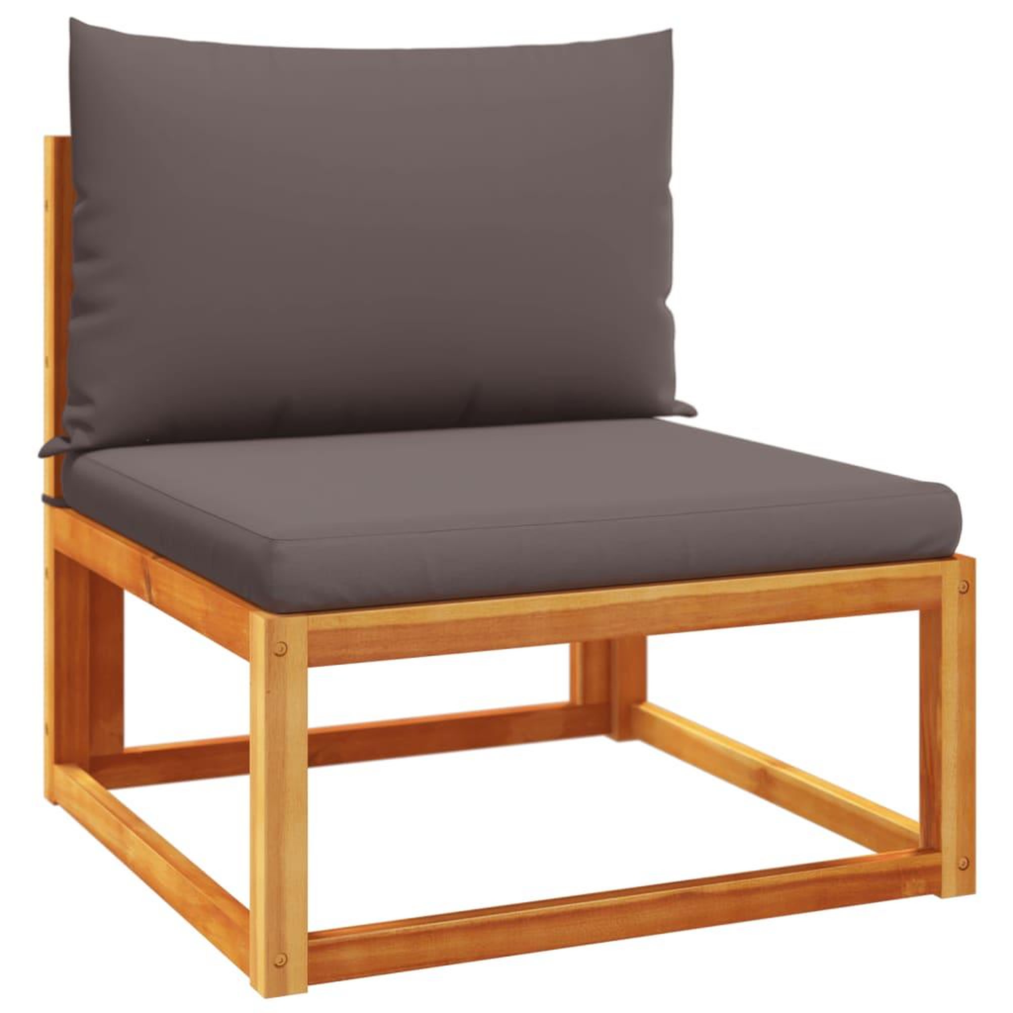 Voir la diapositive 5 : VIDAXL Salon de jardin avec coussins 5 pcs Bois d'acacia solide
