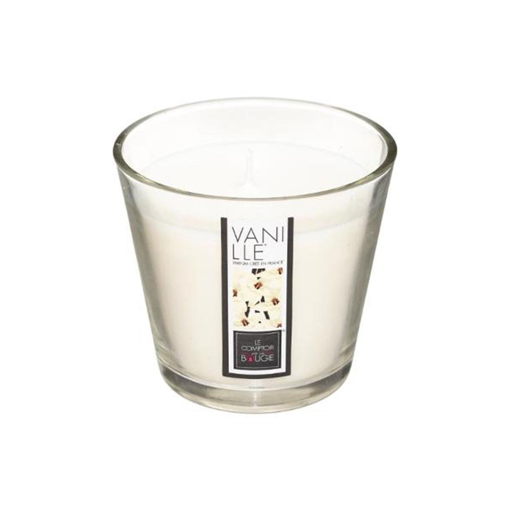 COMPTOIR DE LA BOUGIE Bougie parfumée en verre  nina  190g vanille