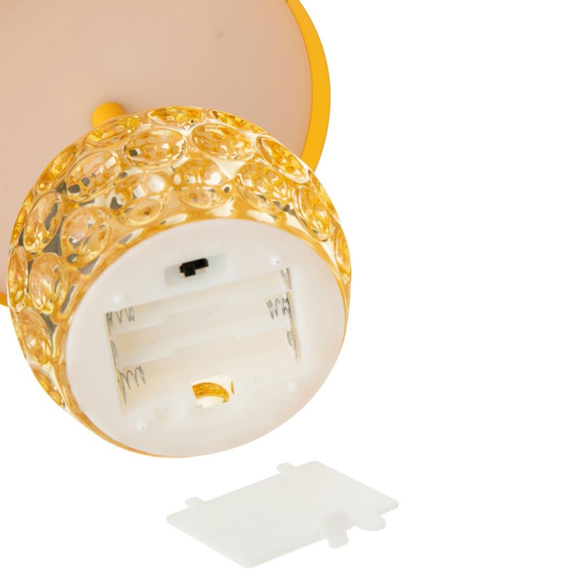 Voir la diapositive 3 : J-LINE Lampe à poser led champignon  fungo  15cm jaune
