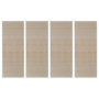 Voir la diapositive 2 : VIDAXL Tapis rectangulaires Bambou naturel 4 pcs 120x180 cm