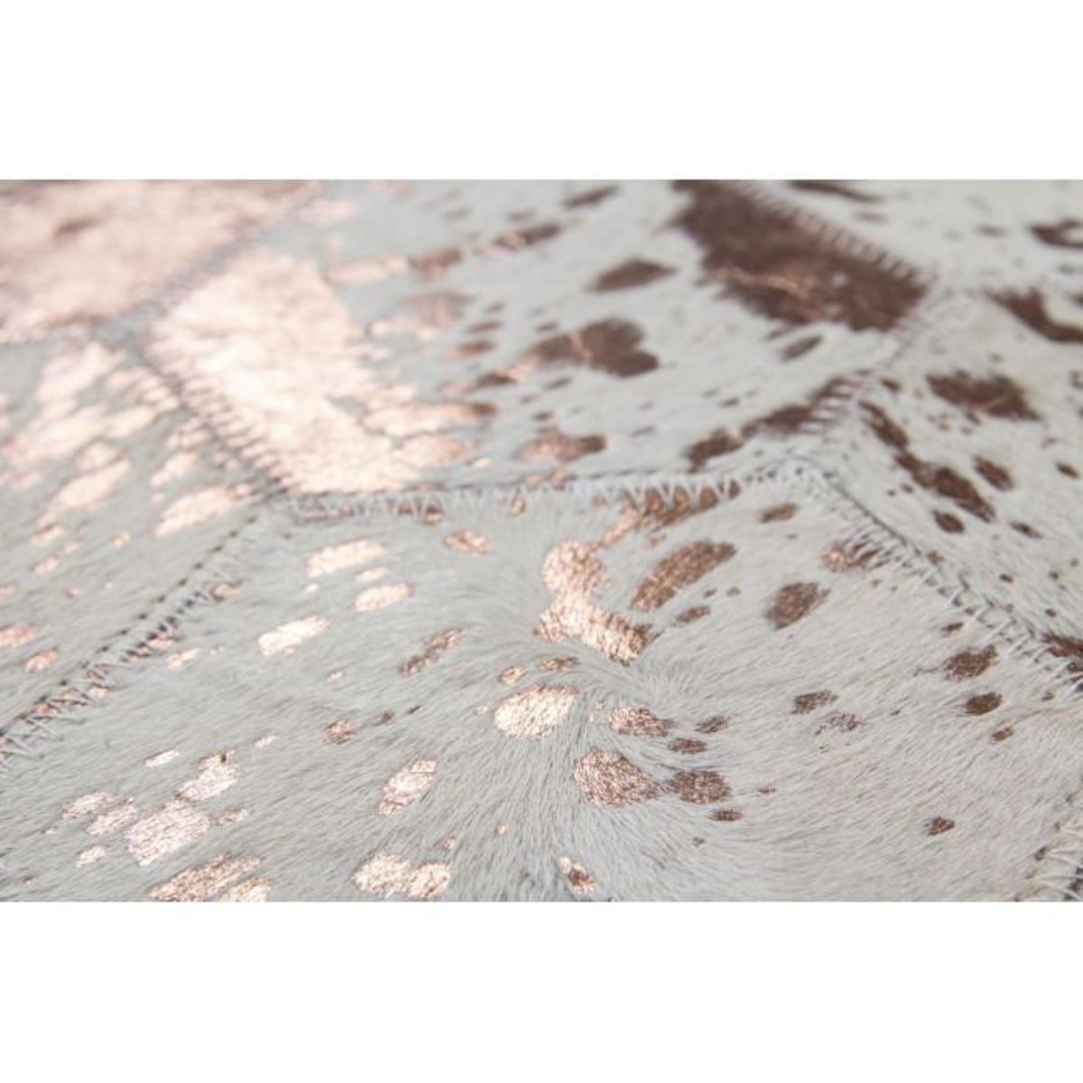 Paris Prix Tapis Tissé Effet Métallique  Spark  Ivoire & Chrome