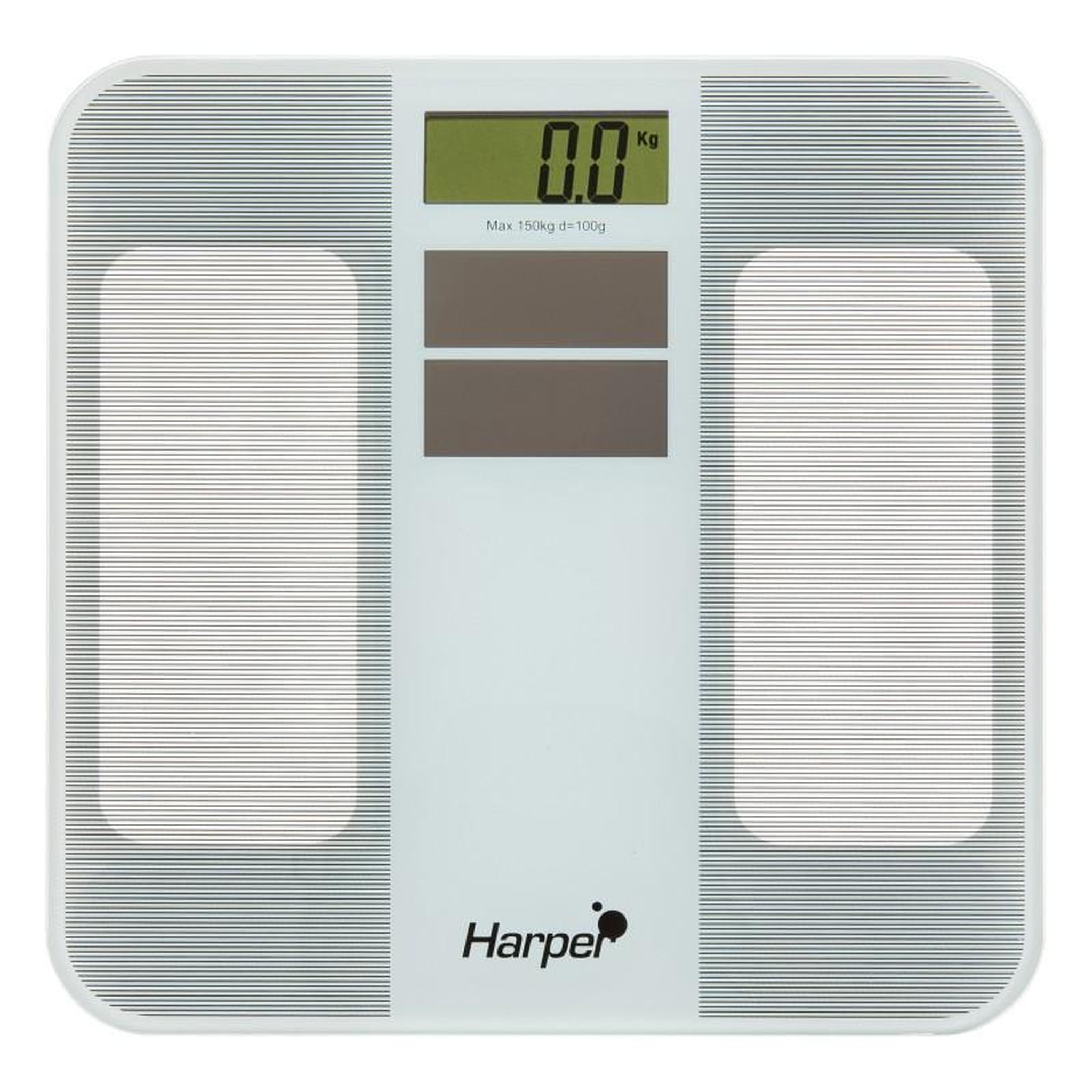 Voir la diapositive 2 : Harper Pèse personne solaire avec plateau en verre trempé solarscale blanc harper