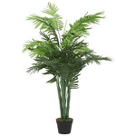 VIDAXL Palmier artificiel 28 feuilles 120 cm vert