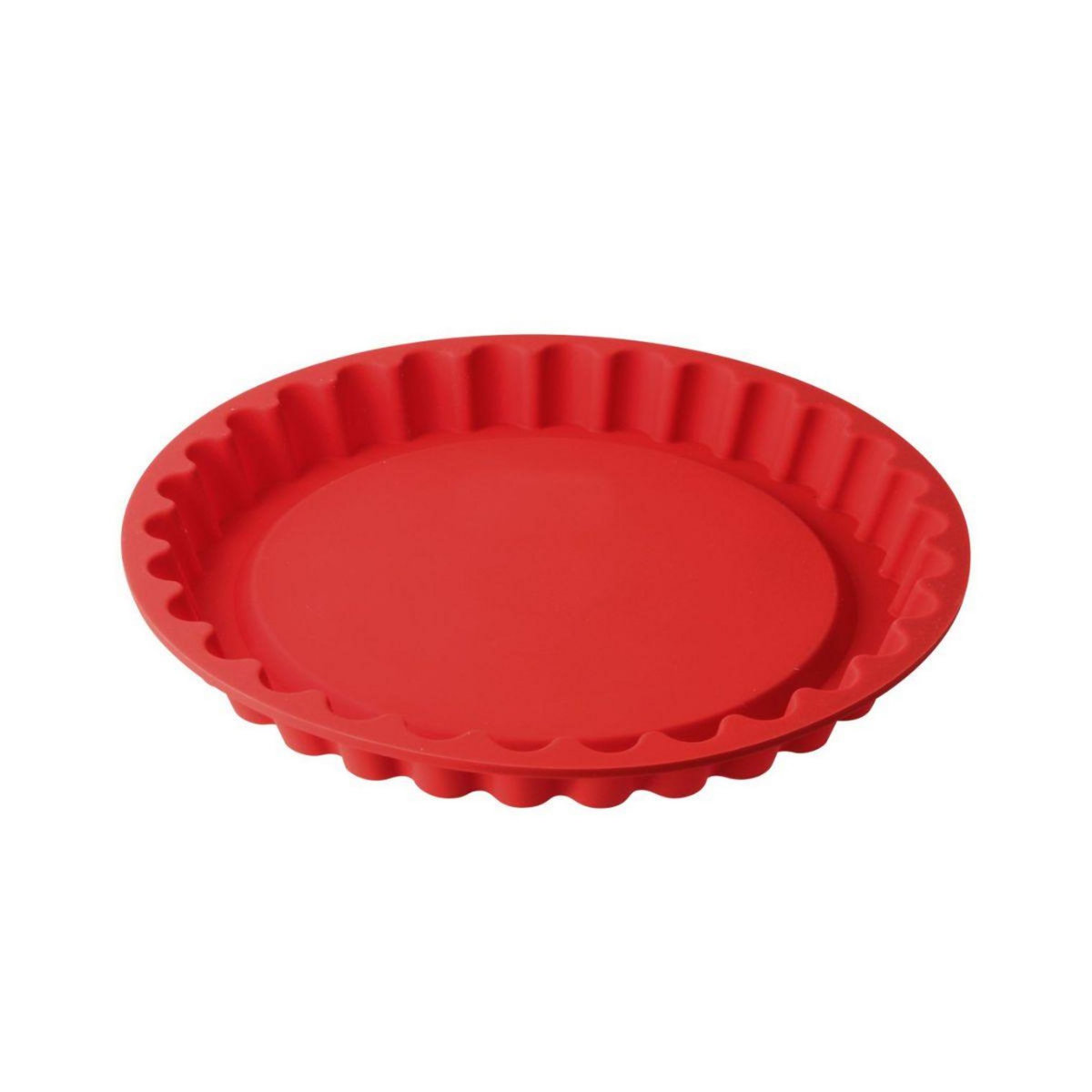 DR.OETKER Moule à tarte en silicone rouge de 26 cm Dr. Oetker Flexxibel Love