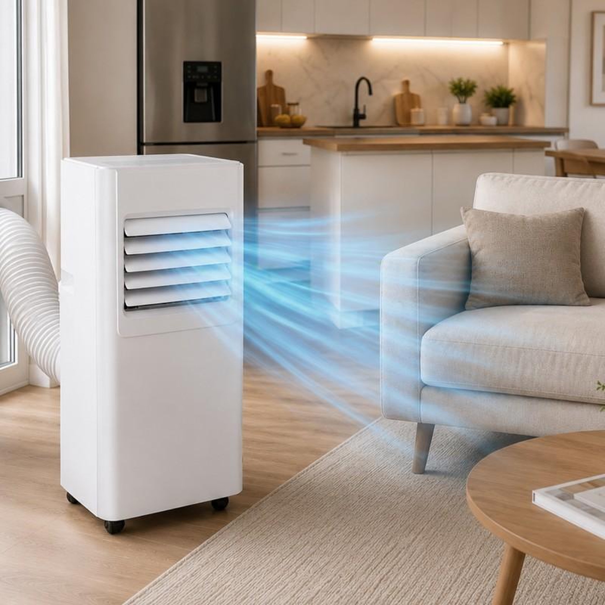 Voir la diapositive 2 : GENERIQUE Climatiseur Mobile - 7000 Btu/h - 3 Fonctions