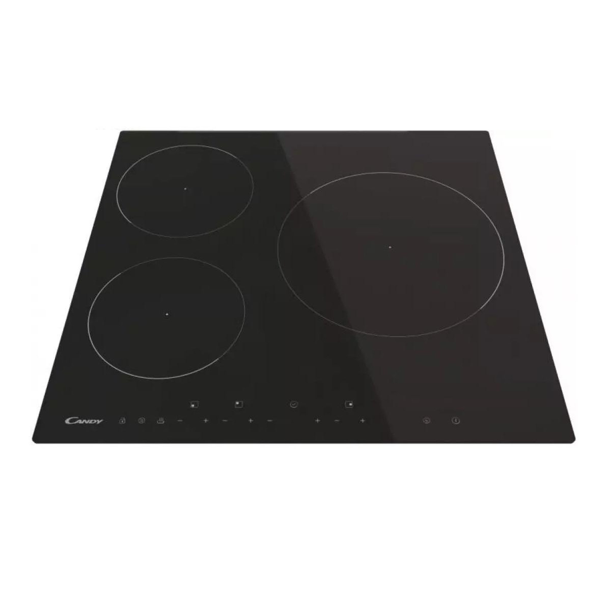 Voir la diapositive 2 : Candy Table de cuisson induction 60cm 3 feux 6900w - cis633dtt1