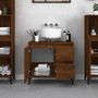 Voir la diapositive 3 : VIDAXL Armoire de bain chene marron 65x33x60 cm bois d'ingenierie