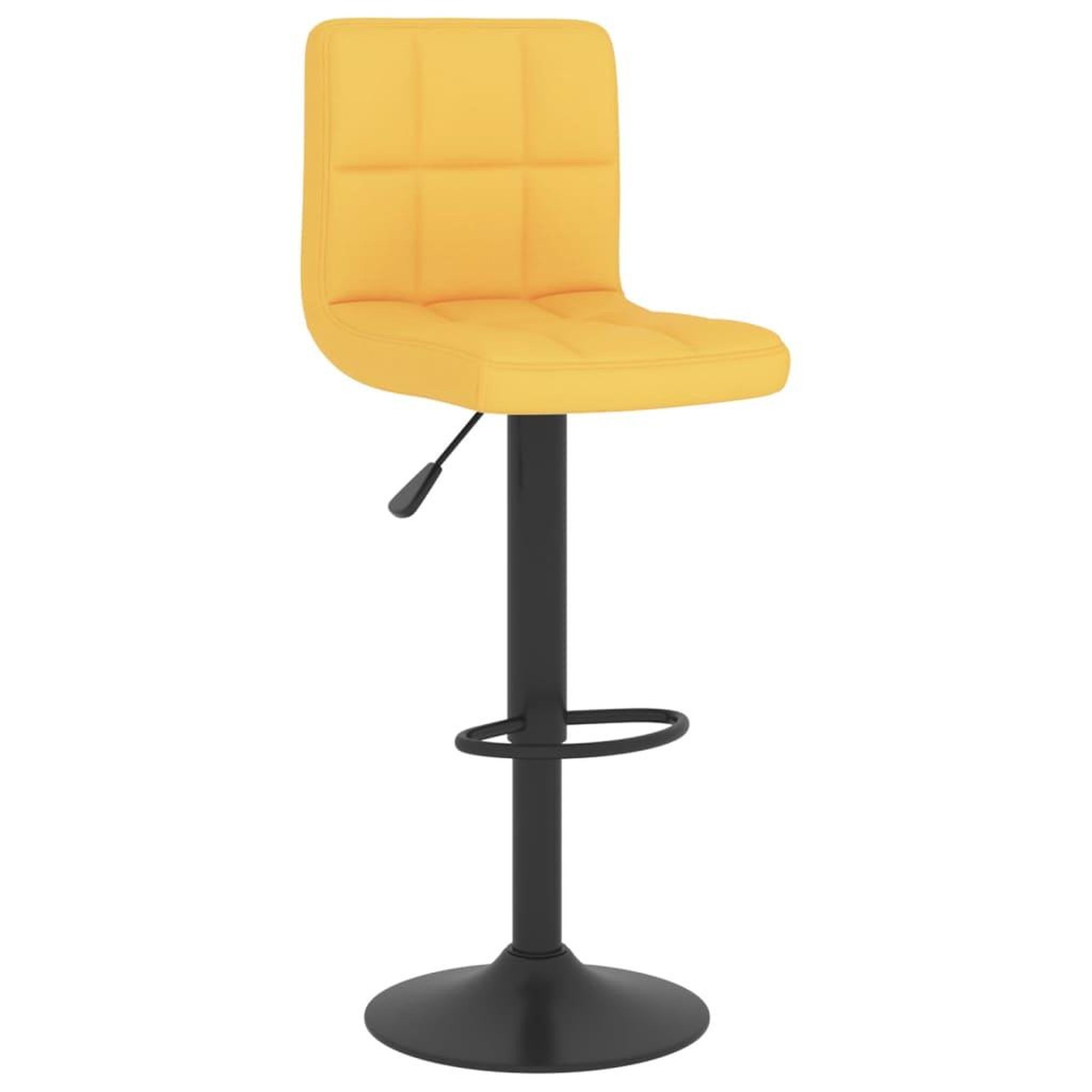 Voir la diapositive 2 : VIDAXL Tabouret de bar Jaune moutarde Tissu