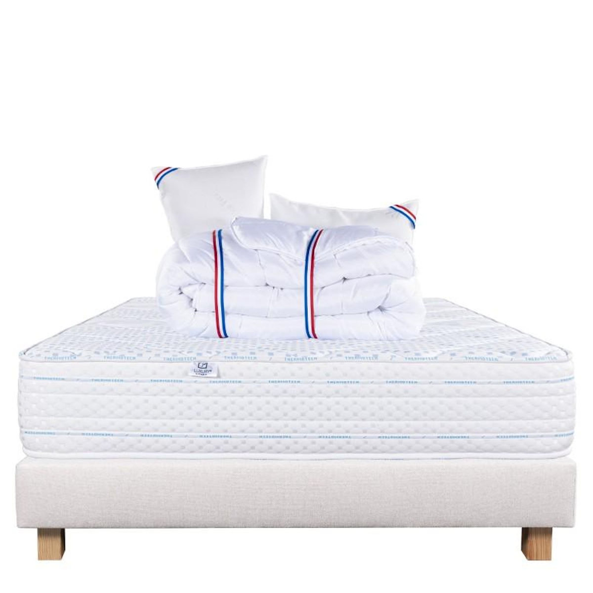 LUXURY LITERIE Ensemble literie mousse, Thermotec Ferme, Beige