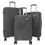 Voir la diapositive 1 : David Jones Lot 3 valises rigides dont 1 valise cabine TSA