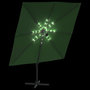 Voir la diapositive 4 : VIDAXL Parasol cantilever a LED Vert 400x300 cm