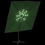 Voir la diapositive 4 : VIDAXL Parasol cantilever a LED Vert 400x300 cm