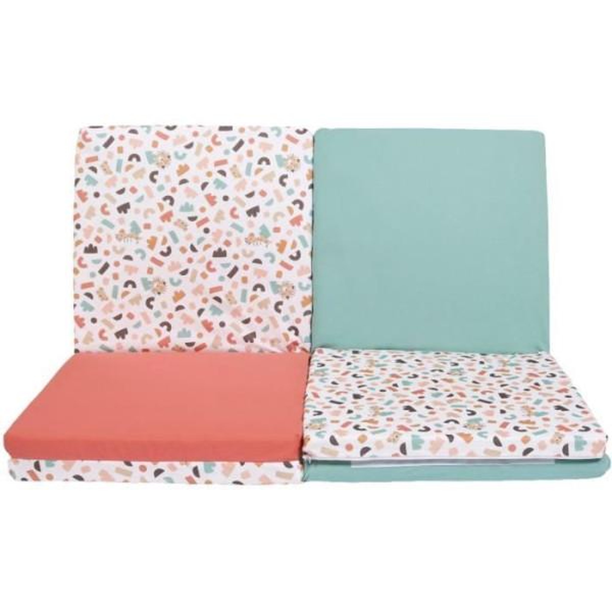 Voir la diapositive 5 : TINEO Maxi tapis d'éveil Malin - TINEO - Tapis évolutif 5-en-1 - 180 x 120 cm - Géométrique / Animaux rigolos